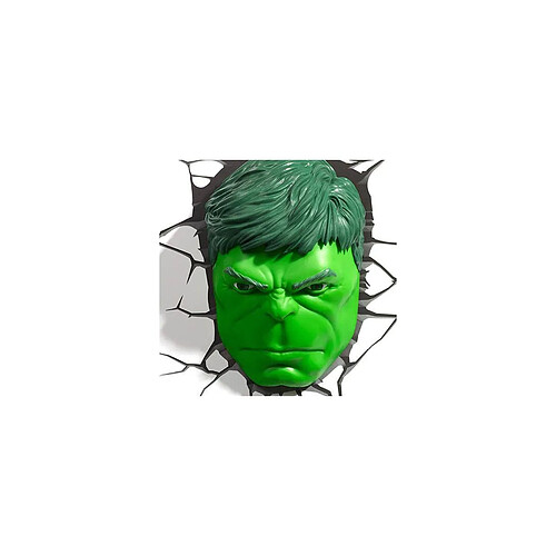 3D Light FX Marvel - Lampe 3D LED Hulk Face 3D