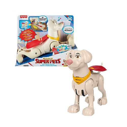 Fisher Price Personnage articulé Dc League of Super-Pets Krypto