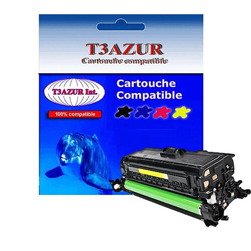 T3AZUR - Toner générique HP CF322A (653A) Jaune