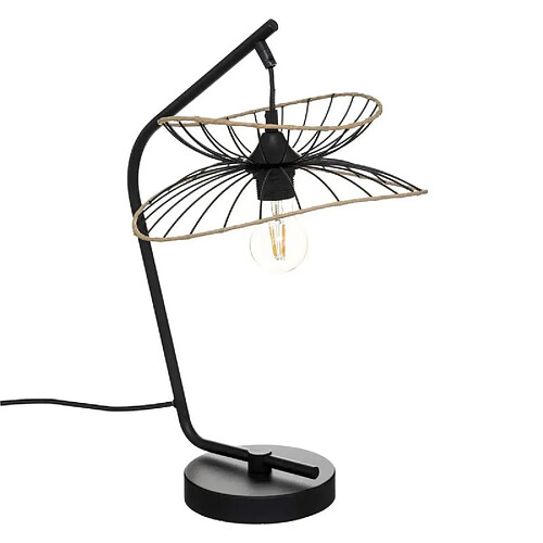 Atmosphera, Createur D'Interieur Lampe arc Alara H50cm Noir - ATMOSPHERA