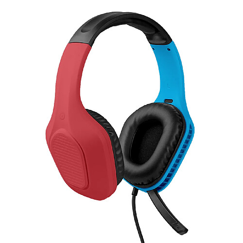 Muvit Casque Gaming pour Switch Filaire Jack 3.5 avec Micro Omnidirectionnel Bleu / Rouge