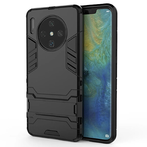 Wewoo Coque Renforcée Pour Huawei Mate 30 PC + TPU Housse de protection antichoc avec support Noir