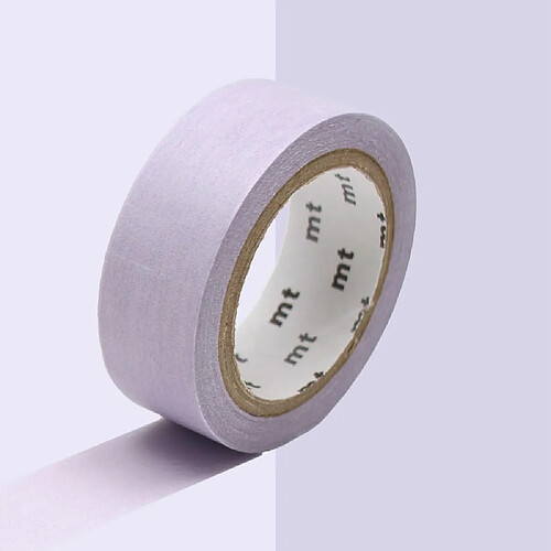 Masking tape unicolore pastel - Lavande - 1,5 cm x 7 m