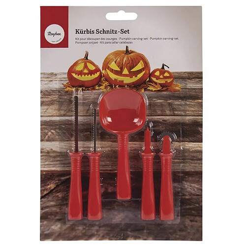 Rayher Kit pour découper les courges d'Halloween