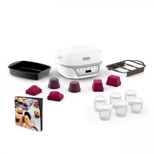 Multicuiseur - Robot Cuiseur TEFAL KD812110 Cake Factory Délices Silver Appareil a gâteau, 5 programmes auto + mode manuel, Accessoires, Application dédi