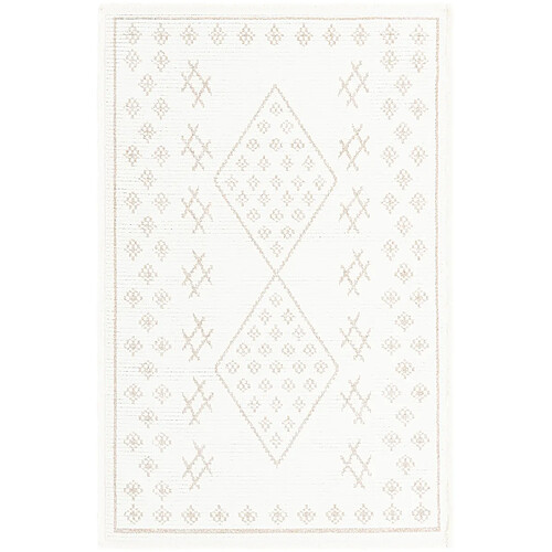 Hadorn Tapis 185x125 Blanc St. Gallen Folklore