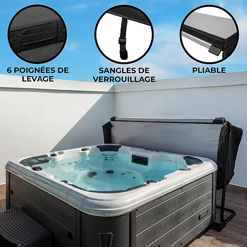 Monstershop Couverture de Jacuzzi 2.2m - Noir