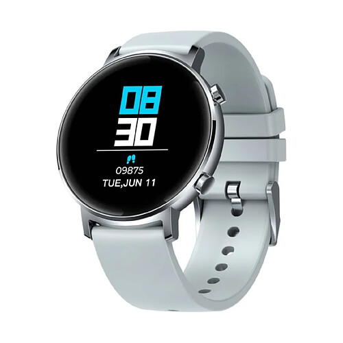 Universal Blanc Fréquence cardiaque Pression artérielle Smartwatch Corps métallique 10 Mode sport professionnel Durée de vie de la batterie 30 jours Smartwatch |