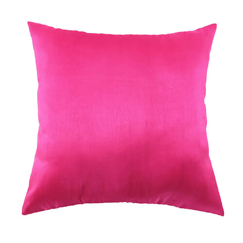 taie d'oreiller en peluche douce de couleur unie housse de coussin carré rose rose_60x60cm