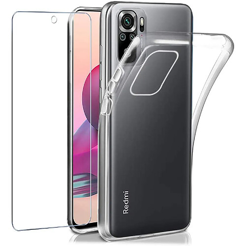 Xeptio Protection intégrale Xiaomi Redmi Note 10 4G : Coque Gel de Protection en TPU Invisible arrière Transparente ET Protection écran