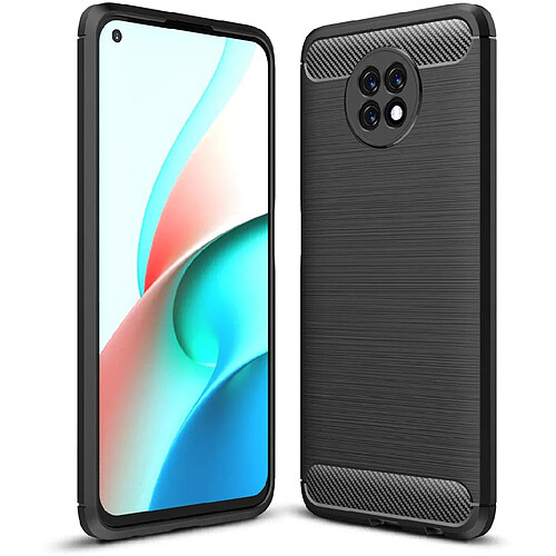 Xeptio Coque brossée noire Xiaomi Redmi Note 9T 5G Carbon Fiber Antichoc protection - Accessoires Pochette Case Xiaomi Redmi Note 9T 5G