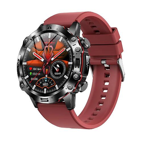 Yonis Montre Connectée Écran AMOLED Appels Bluetooth ECG