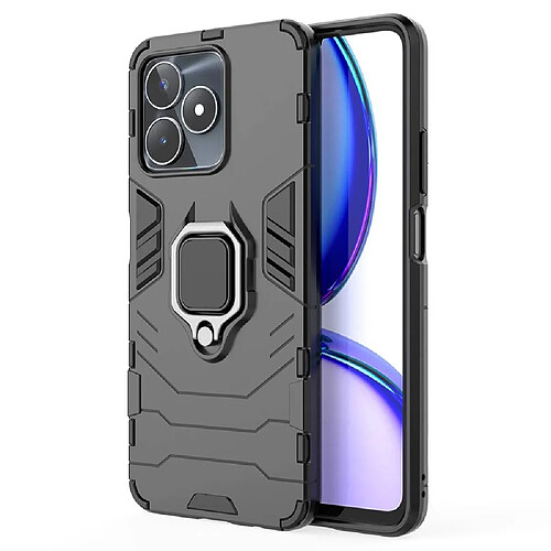 Htdmobiles Coque pour Realme C51 / C53 / Note 50 / Narzo N53 - housse etui rigide anti choc + film ecran - NOIR