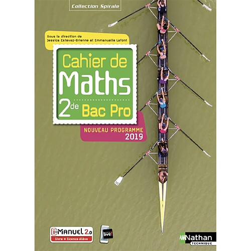 Cahier de maths 2de bac pro : nouveau programme 2019