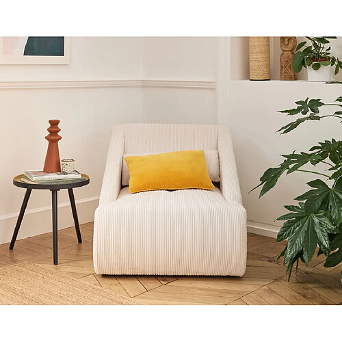 Lisa Design Onyx - fauteuil - en velours côtelé