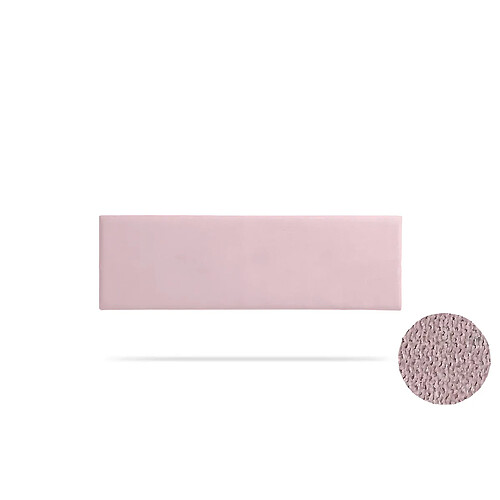 Tête de Lit Tapisée NOVA Aqualine - 115 x 50 cm - Rose Clair - Moonia