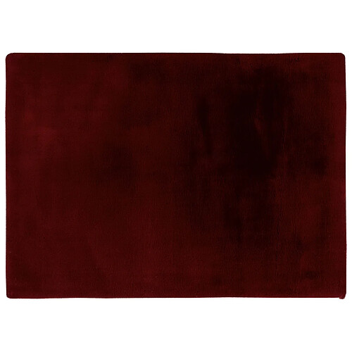 Lisa Design Joy - tapis rectangulaire - fausse fourrure - rouge