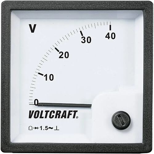 Voltcraft Compteur encastrable analogique bobine Volcraft AM-72x72/40V