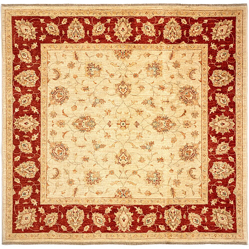 Vidal Tapis de laine 197x206 beige Kaizar