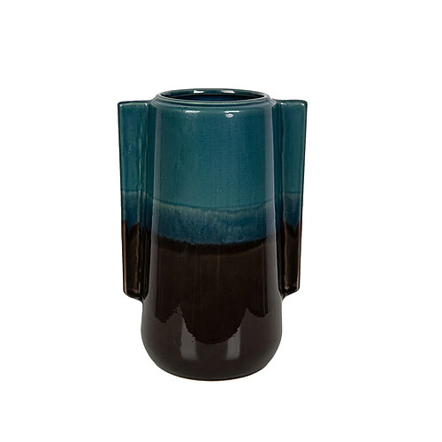 Vase Romimex Bleu/Noir Céramique 23 x 35 x 23 cm