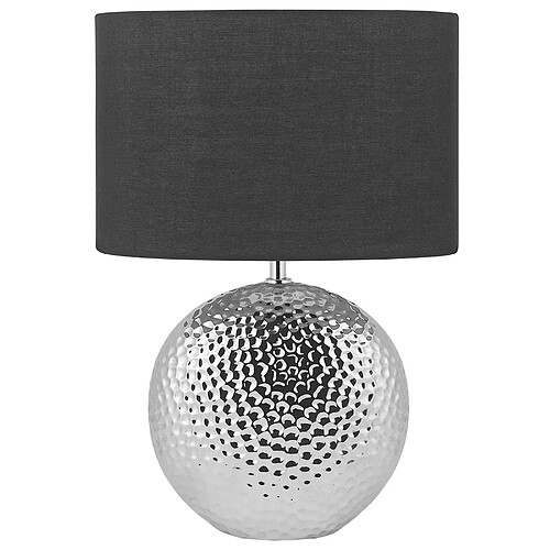 Beliani Lampe à poser argentée 51 cm NASVA