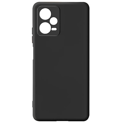 Avizar Coque pour Xiaomi Redmi Note 12 5G Semi-rigide Soft-touch Fast Cover Noir