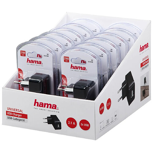 HAMA Chargeur USB "Universal", 2,1 A, vendu à l'unité