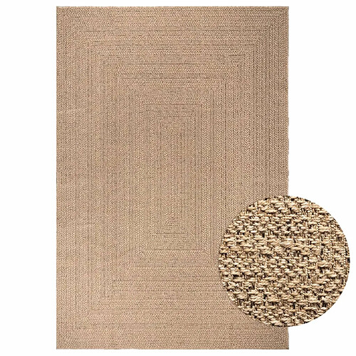 vidaXL Tapis ZIZUR 200x290 cm aspect de jute intérieur et extérieur