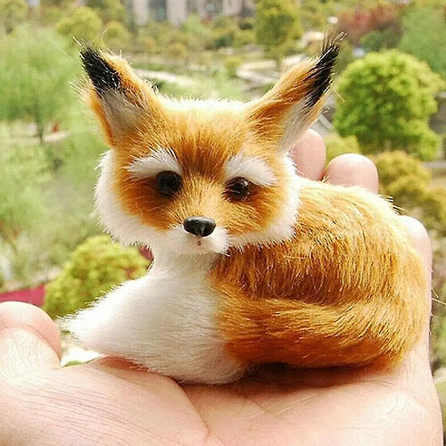 Universal Mini Fox Toy, décorations de modèle Animal de simulation pour enfants