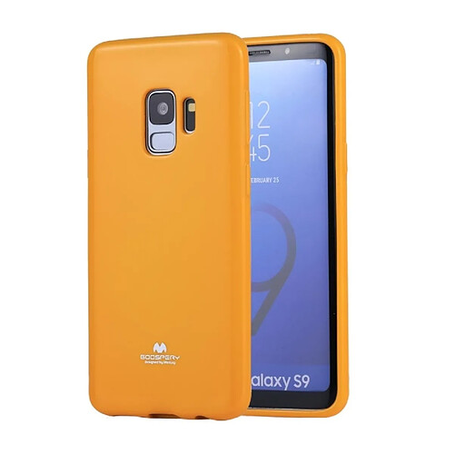 Wewoo Coque jaune pour Samsung Galaxy S9 TPU couverture complète de protection arrière MERCURE série