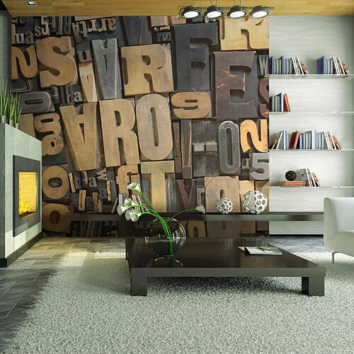 Paris Prix Papier Peint Lettres en Bois 193 x 250 cm