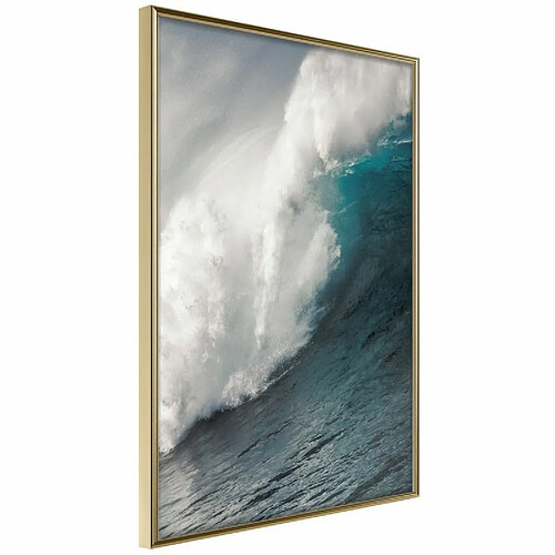 Paris Prix Affiche Murale Encadrée Power of the Ocean 30 x 45 cm Or