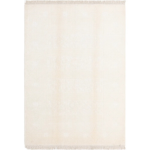 Vidal Tapis de laine 211x150 beige Darya