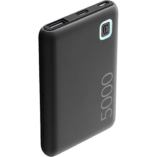 SANAG | Power Bank Essence 5000 | Chargeur Portable De 5 000 Mah - Entrée 1 X Usb-C, 1 X Micro Usb 10,5 W - Sortie 1 X Usb 12 W (Noir)