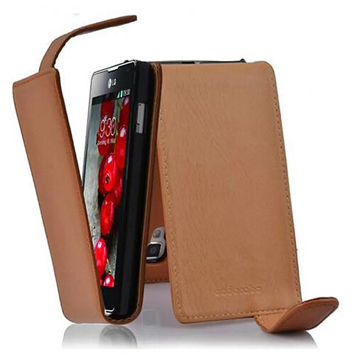 Cadorabo Coque LG OPTIMUS L7 II Etui en Marron