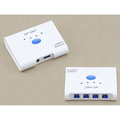 Kalea-Informatique Switch USB 3.0 Superspeed 4 Ports - Alimenté - Partagez des périphériques USB3 entre quatre PC différents