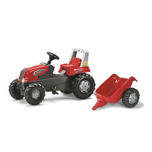 Rolly Toys Tracteur à pédales Rolly junior avec remorque