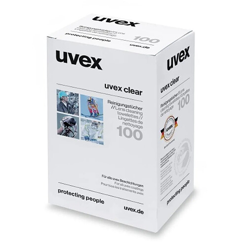 Uvex Boîte de 100 lingettes nettoyantes