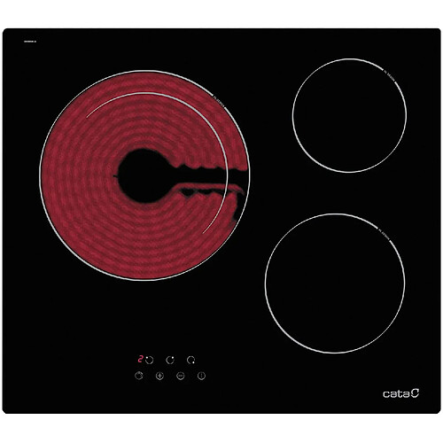 Plaques vitro-céramiques Cata TD6003 3F 5400W 59cm Noir