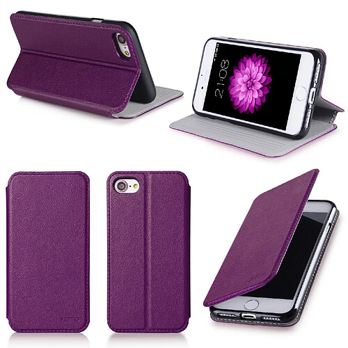 Xeptio Etui violet Slim pour Apple iPhone SE 2020 avec stand