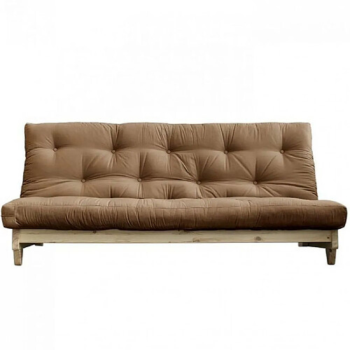 Inside 75 Banquette convertible FRESH pin coloris mocca couchage 140x200 cm.