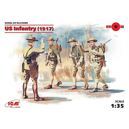 Icm Figurine Mignature Us Infantry (1917)