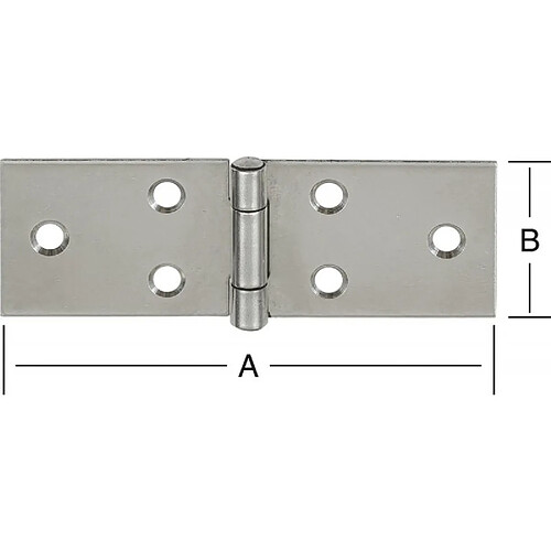 Vormann Charnière large Ch 80x28 mm