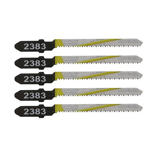 WOLFCRAFT Lot de 5 Lam de scie sabre Bosch HCS - 5 cm