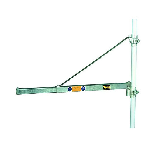 Bras hampe extensible pour palan treuil acier galvanisé 280557