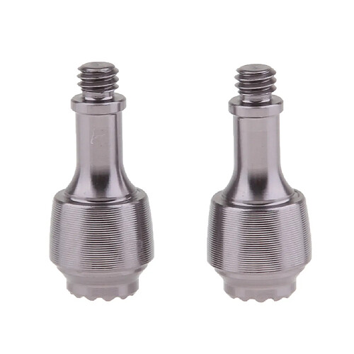 2 Pcs Drone Télécommande Alliage Joystick Pouce Rocker Accessoire Argent