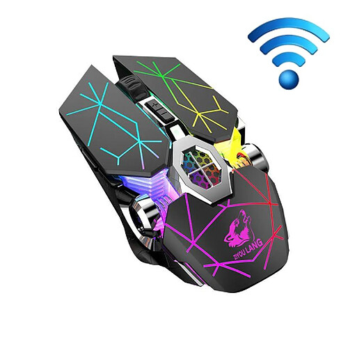 Yonis Souris Gaming Sans Fil 2400 DPI Silencieuse Lumineuse