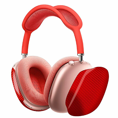 Casque Bluetooth sans fil YUANFU-P9Promax (casque stéréo, chargeur en coton Type-C-rouge)