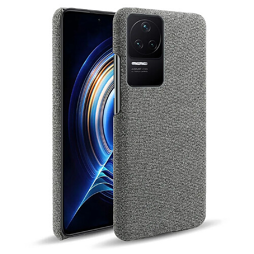 Coque en TPU + PU gris pour votre Xiaomi Redmi K40S