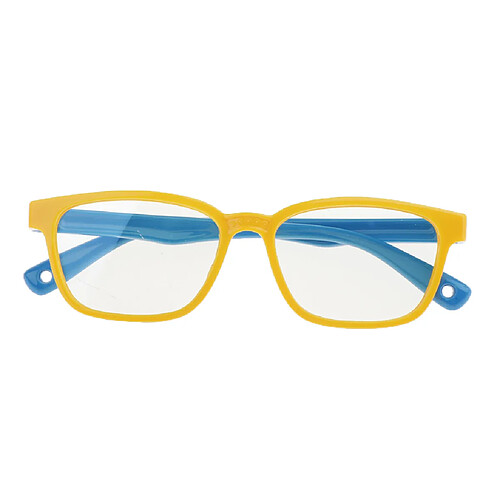 Lunettes de vue avec monture en silicone, anti-lumière bleue et souple, légères, jaune